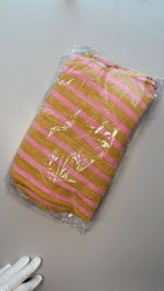 Zara БРЮКИ ИЗ СМЕСОВОГО ЛЬНА В ПОЛОСКУ — ZW COLLECTION striped | 2731/250/104