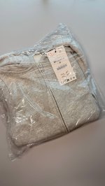 Zara ЖИЛЕТ ФЛИСОВЫЙ С КАПЮШОНОМ Grey marl | 4813/807/803