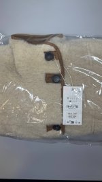 Zara ДВУСТОРОННЯЯ КУРТКА-ДУБЛЕНКА camel | 6318/254/704