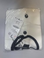 Zara ТРИКОТАЖНАЯ КУРТКА С КОНТРАСТНОЙ ОТДЕЛКОЙ White | 5536/192/250