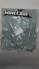 Zara ФУТБОЛКА С ПРИНТОМ MINECRAFT © MOJANG AB. ™ Blue / Grey | 0722/690/485