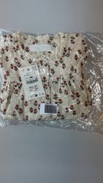 Zara РУБАШКА С ЦВЕТАМИ И КРУЖЕВОМ Ecru | 6449/569/712