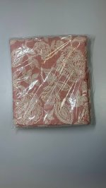 Zara Столовое полотенце из хлопка и льна с жаккардовым узором цветочного дизайна Pinks | 6748/021/116