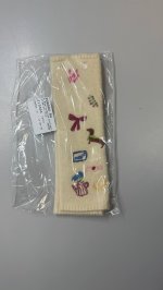 Zara ТРИКОТАЖНЫЕ МИТЕНКИ С ВЫШИВКОЙ Ecru | 3739/211/712