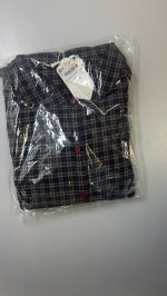 Zara Набор рождественских фланелевых пижам в клетку (набор из 2 шт.) red/navy | 9664/117/076