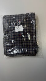 Zara Набор рождественских фланелевых пижам в клетку (набор из 2 шт.) red/navy | 9664/117/076