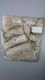 Zara ШАРФ ИЗ ИСКУССТВЕННОГО МЕХА Ecru | 1023/262/712