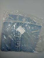 Zara УКОРОЧЕННАЯ ДЖИНСОВАЯ КУРТКА-РУБАШКА TRF С ДЫРАМИ Blue | 5252/274/400