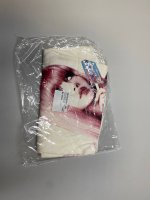 Bershka Однотонная футболка с короткими рукавами и принтом Off white | 7633/193/251