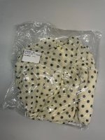 Zara БЛУЗА ИЗ ТКАНИ В ГОРОШЕК Ecru / Black | 2075/107/070