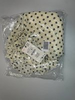 Zara БЛУЗА ИЗ ТКАНИ В ГОРОШЕК Ecru / Black | 2075/107/070