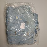 Zara ДЖИНСОВАЯ КУРТКА-РУБАШКА TRF С ДЫРАМИ Light blue | 4365/270/406