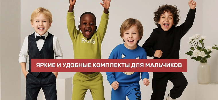 Комплекты одежды для мальчиков 2-8 лет H&M