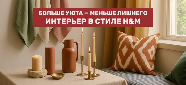 Товары для дома от H&M с доставкой в Россию