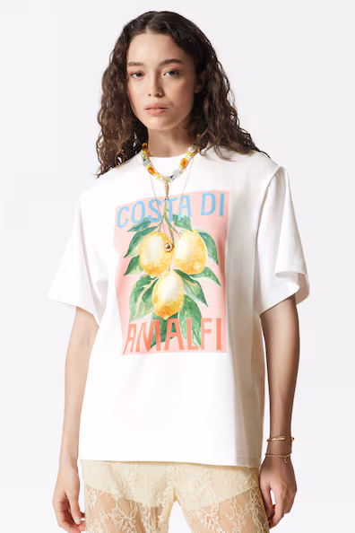 T-SHIRT COM ESTAMPADO OVERSIZED