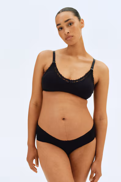 H&M MAMA SUTIã амаменту ALMOFADADO Oщемлённый V хлопке