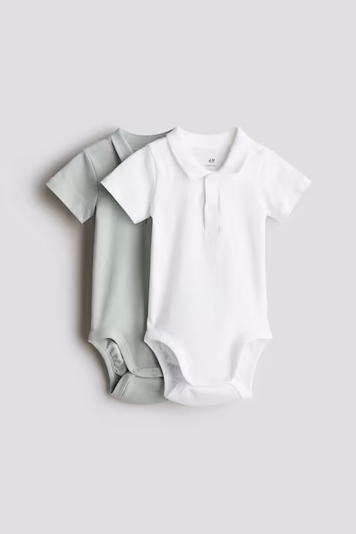 Пакет из 2 боди из ткани POINTELLE