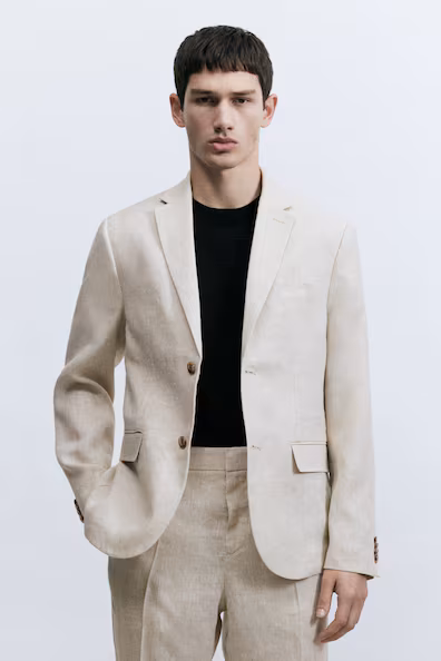 Пиджак из льна SLIM FIT