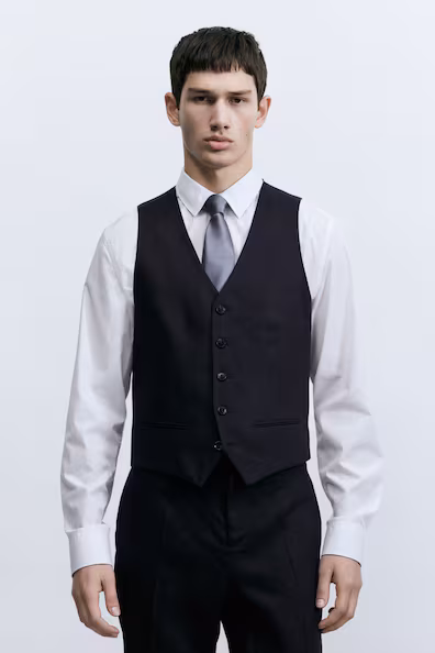 Костюмный жилет SLIM FIT из льна