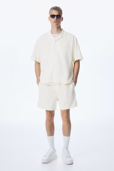 Рубашка LOOSE FIT в стиле курорта из тонкой сетки