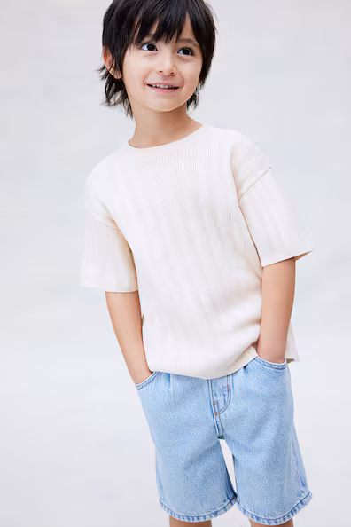 Джинсовые бриджи до колена H&M
