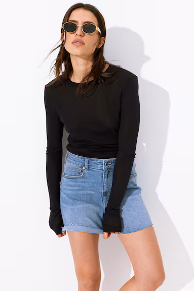 Джинсовые шорты SKINNY HIGH