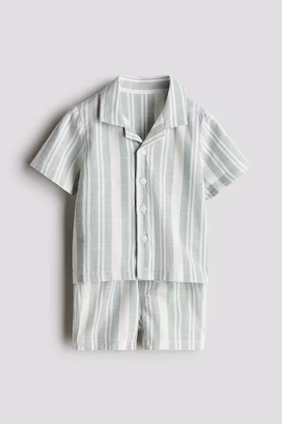 CONJUNTO DE 2 PEçAS EM ALGODãO ESTAMPADO