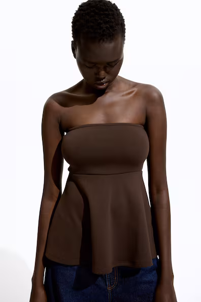 TOP PEPLUM TUBULAR