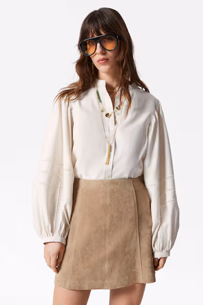 BLUSA DE MANGAS VOLUMOSAS