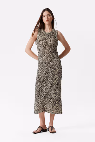 VESTIDO MIDI DE MALHA
