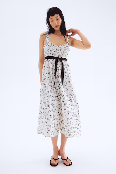 VESTIDO COM CINTO DE ATAR