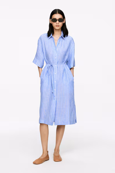 VESTIDO CAMISEIRO EM LINHO