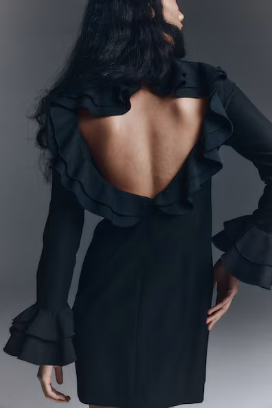 Платье с оборками- Заказать в России