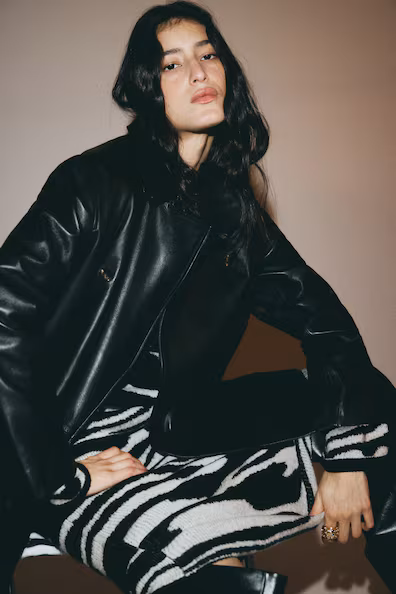 Свитер из жаккардовой ткани