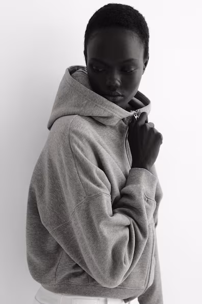 Пальто с капюшоном и молнией