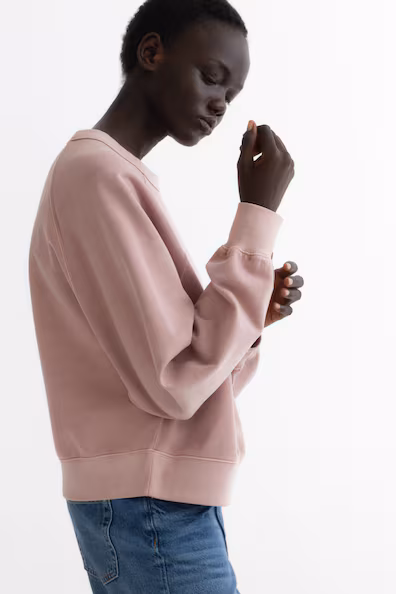 Оверсайз хлопковый свитшот