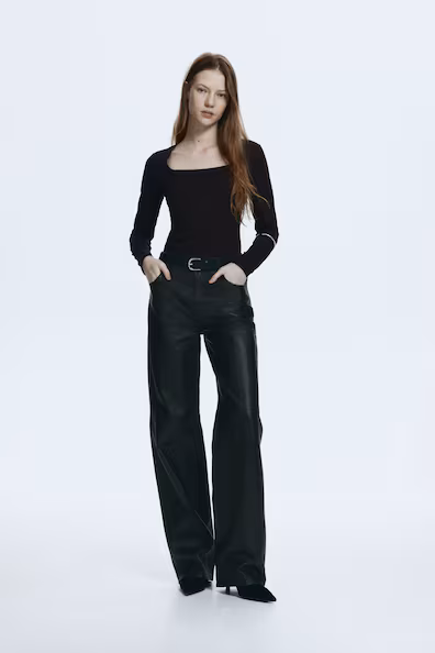 Свитер с длинными рукавами из джерси- Заказать в России