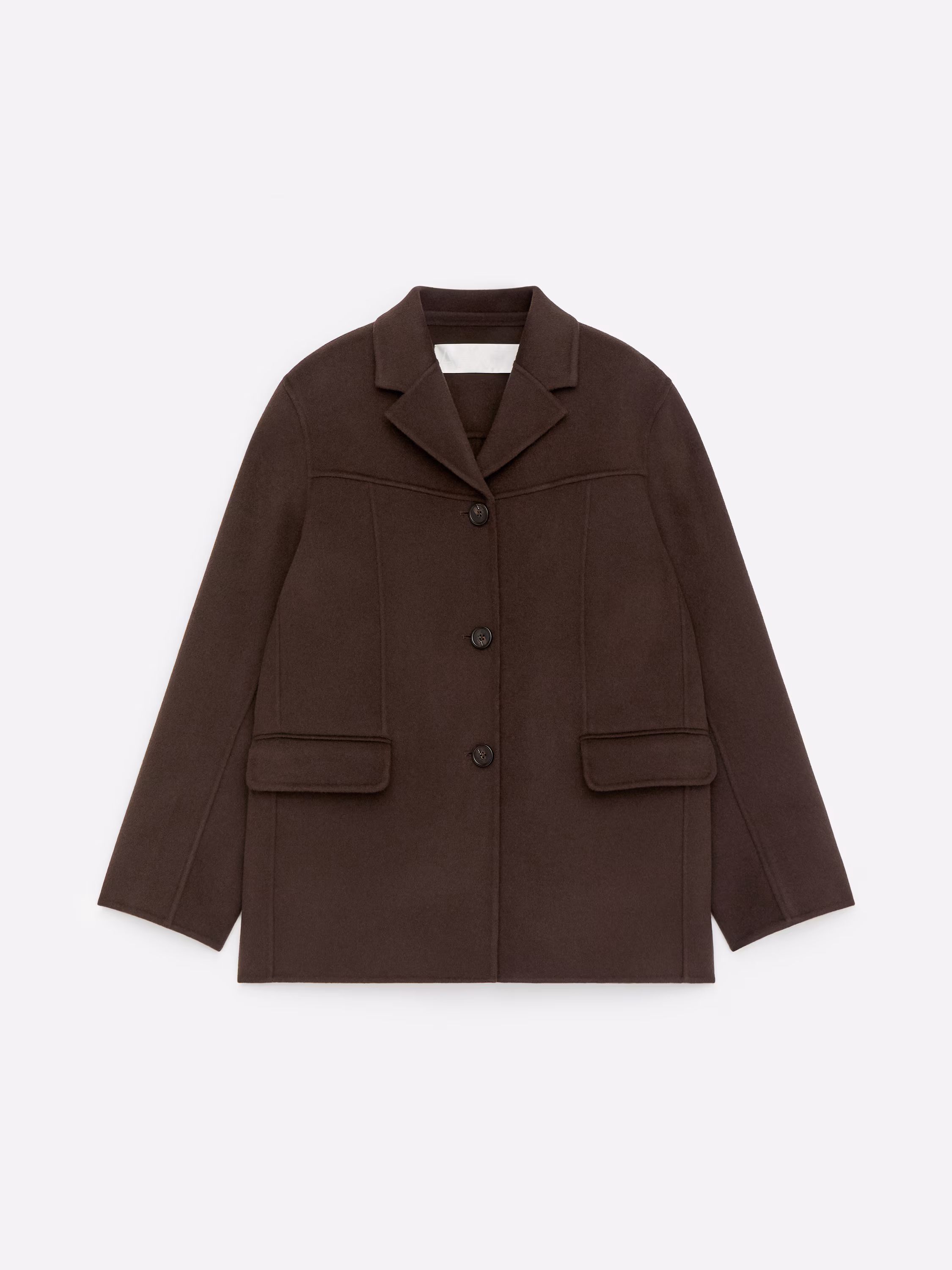 Пиджак с двухсторонним лацканом из смесовой шерсти- Заказать в России