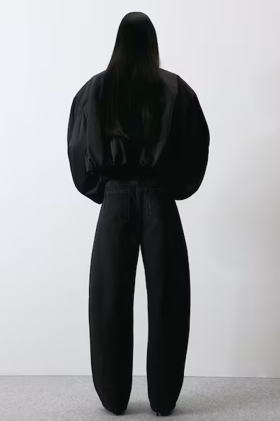 Джинсы с высокой талией и широкими брючинами H&M- Заказать в России