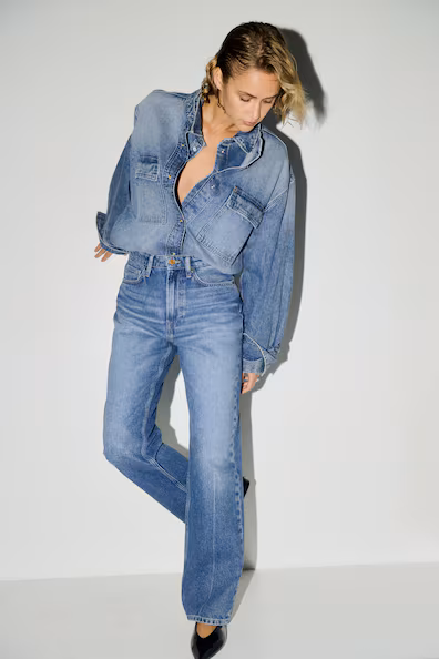 Джинсы прямого кроя H&M