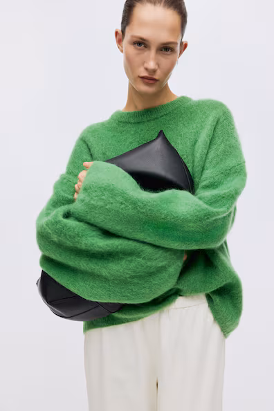 Свитер оверсайз из мохера- Заказать в России