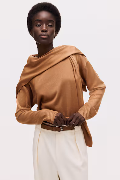 Свитер с шарфом- Заказать в России