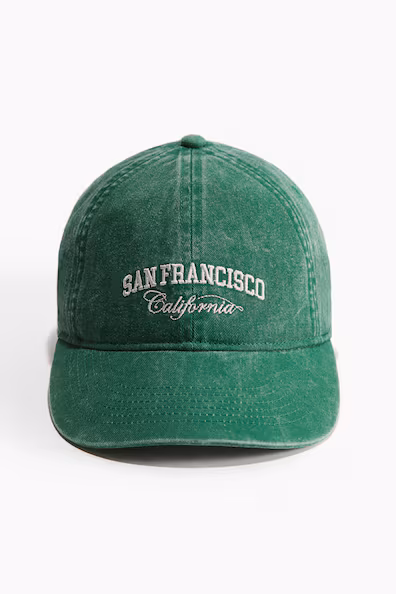 Кепка из хлопкового твида с вышитым узором- Заказать в России