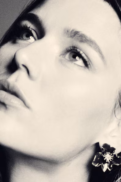 Серьги в форме цветка