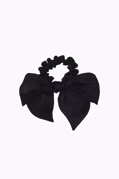 Поджим для волос из шелка с бантиком- Заказать в России