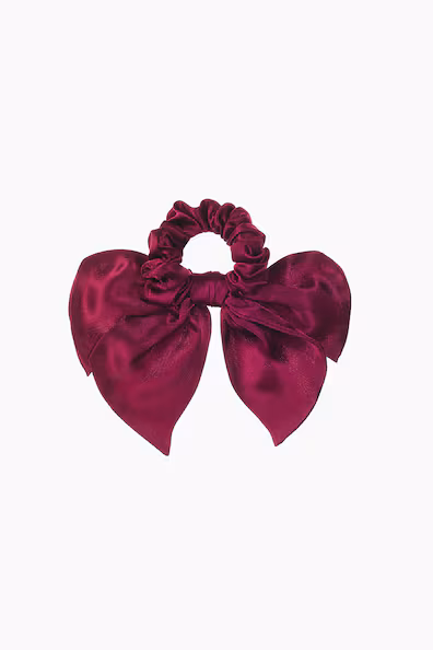 Резинка для волос из шелка с бантом- Заказать в России