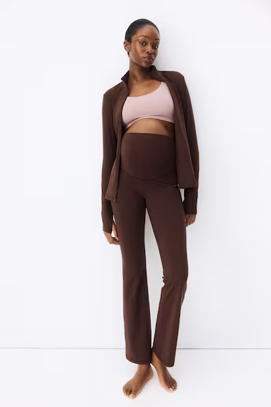 Мама леггинсы для занятий спортом расклешенные с технологией SOFTMOVE™- Заказать в России