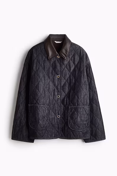 Пуховик из джинсы