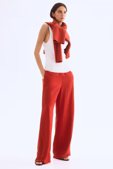 Широкие брюки из джинсы- Заказать в России