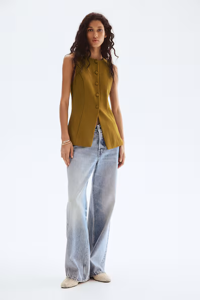 Жилет из ткани понти-де-рома- Заказать в России